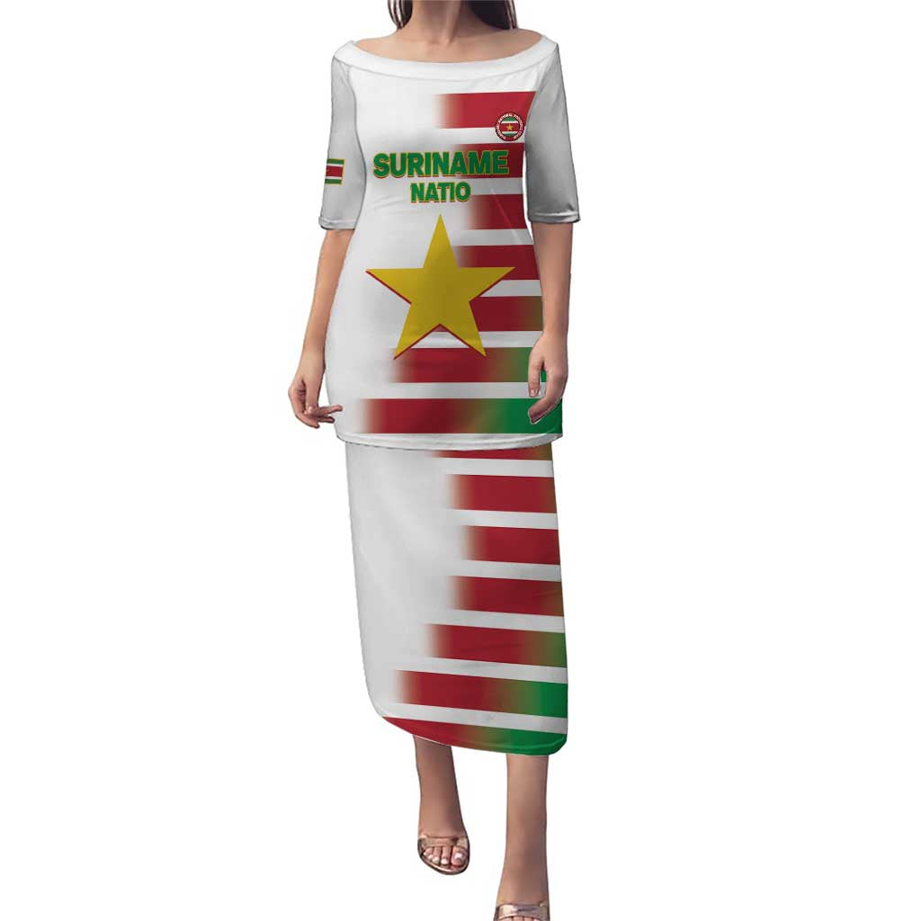 Custom Suriname Football Puletasi 2025 Go Natio White Color