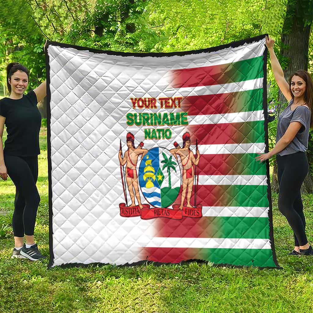 Custom Suriname Football Quilt 2025 Go Natio White Color