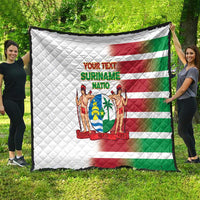 Custom Suriname Football Quilt 2025 Go Natio White Color