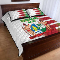 Custom Suriname Football Quilt Bed Set 2025 Go Natio White Color