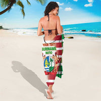 Custom Suriname Football Sarong 2025 Go Natio White Color