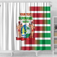Custom Suriname Football Shower Curtain 2025 Go Natio White Color