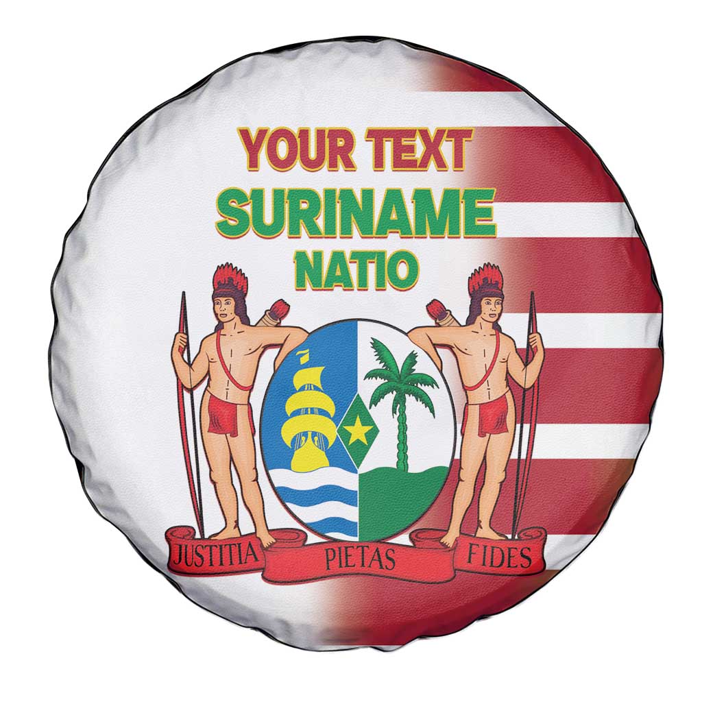 Custom Suriname Football Spare Tire Cover 2025 Go Natio White Color