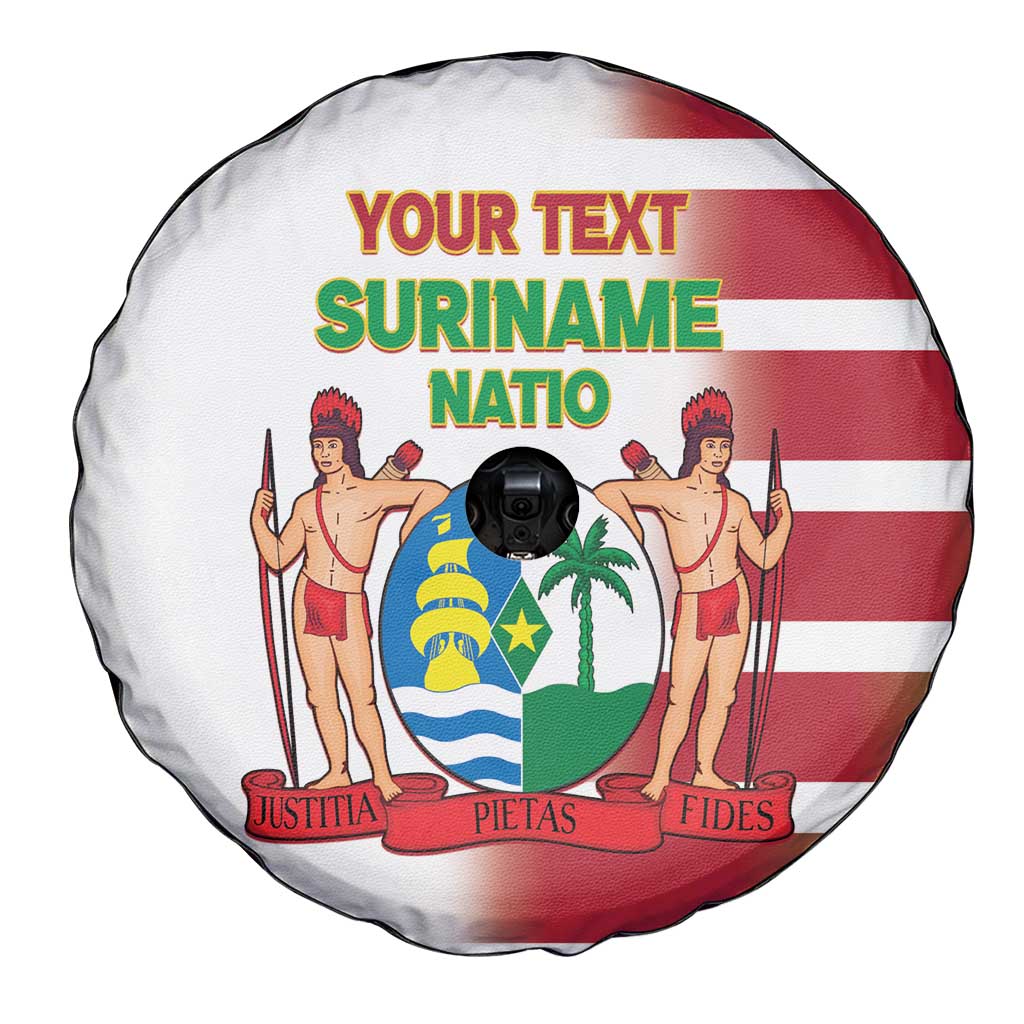 Custom Suriname Football Spare Tire Cover 2025 Go Natio White Color