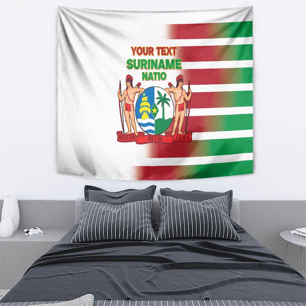 Custom Suriname Football Tapestry 2025 Go Natio White Color
