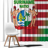 Custom Suriname Football Window Curtain 2025 Go Natio White Color