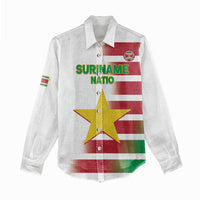 Custom Suriname Football Women Casual Shirt 2025 Go Natio White Color