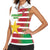Custom Suriname Football Women Sleeveless Polo Shirt 2025 Go Natio White Color