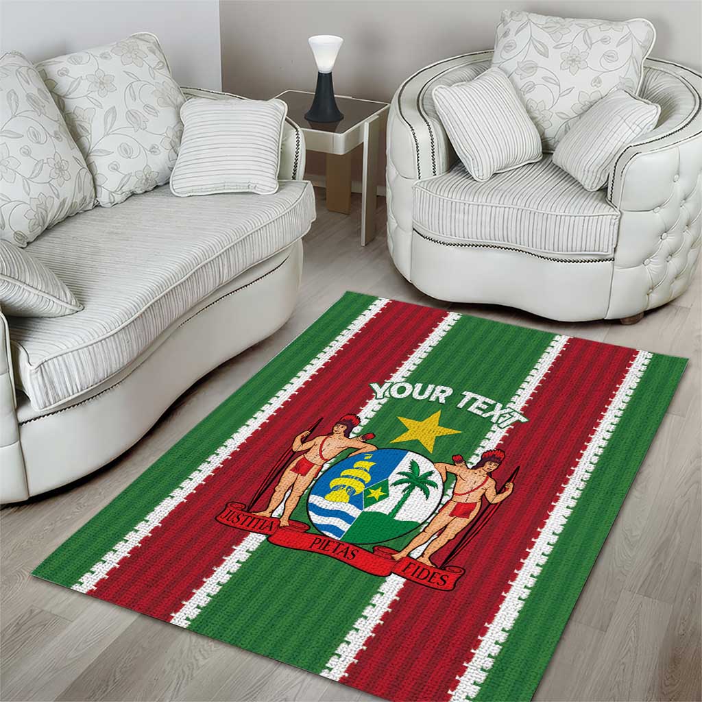 Custom Suriname Football Area Rug 2025 Go Natio Flag Color