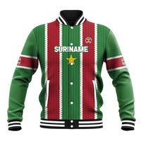 Custom Suriname Football Baseball Jacket 2025 Go Natio Flag Color