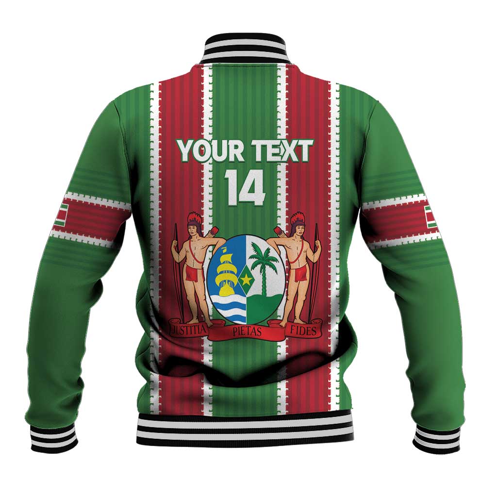 Custom Suriname Football Baseball Jacket 2025 Go Natio Flag Color