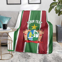 Custom Suriname Football Blanket 2025 Go Natio Flag Color