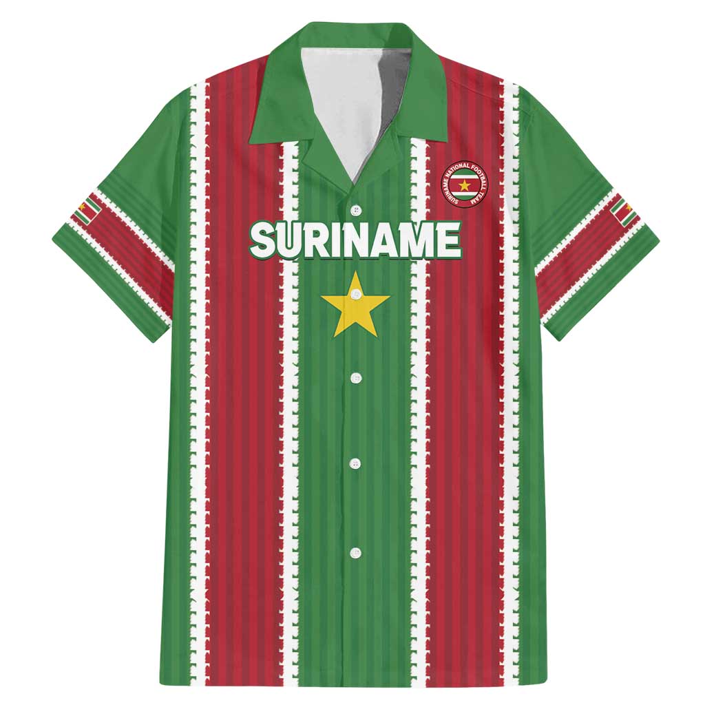 Custom Suriname Football Family Matching Mermaid Dress and Hawaiian Shirt 2025 Go Natio Flag Color