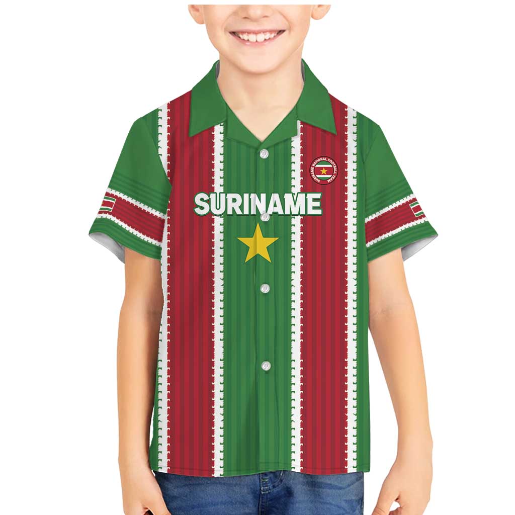 Custom Suriname Football Family Matching Mermaid Dress and Hawaiian Shirt 2025 Go Natio Flag Color
