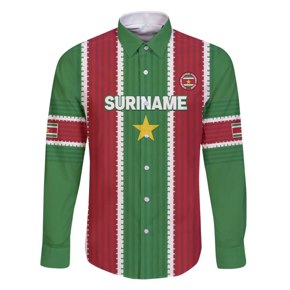 Custom Suriname Football Family Matching Off The Shoulder Long Sleeve Dress and Hawaiian Shirt 2025 Go Natio Flag Color