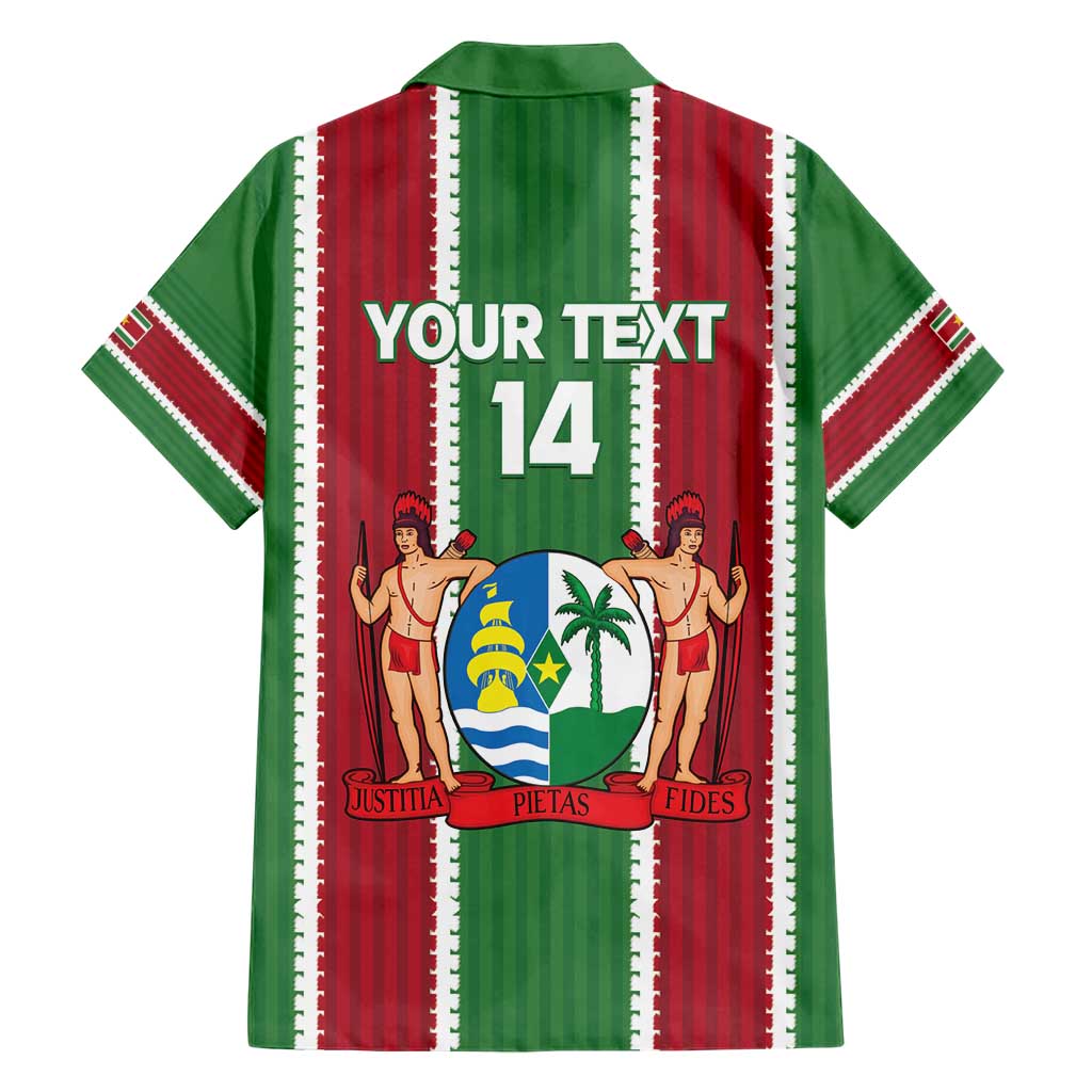 Custom Suriname Football Family Matching Short Sleeve Bodycon Dress and Hawaiian Shirt 2025 Go Natio Flag Color