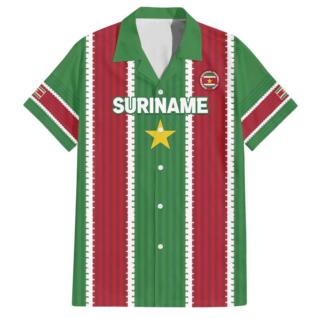 Custom Suriname Football Family Matching Summer Maxi Dress and Hawaiian Shirt 2025 Go Natio Flag Color