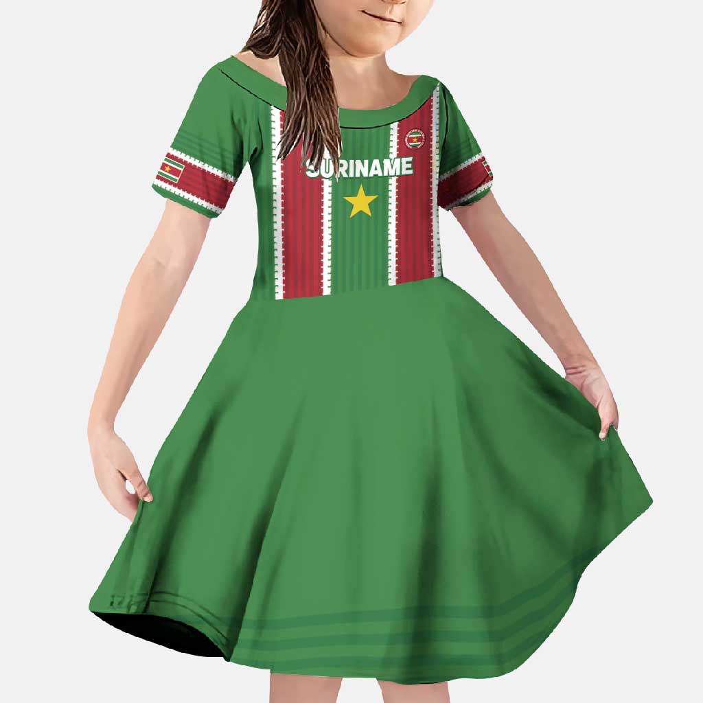 Custom Suriname Football Family Matching Tank Maxi Dress and Hawaiian Shirt 2025 Go Natio Flag Color