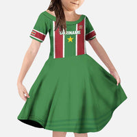 Custom Suriname Football Family Matching Tank Maxi Dress and Hawaiian Shirt 2025 Go Natio Flag Color