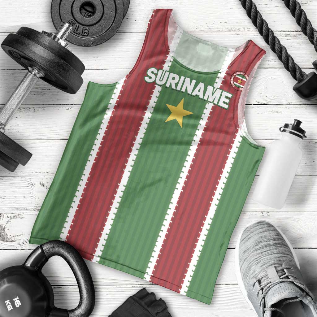 Custom Suriname Football Men Tank Top 2025 Go Natio Flag Color
