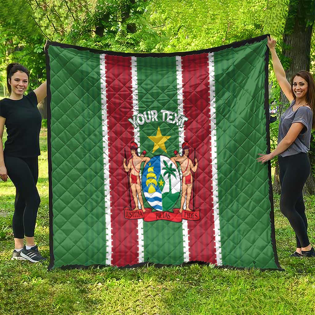 Custom Suriname Football Quilt 2025 Go Natio Flag Color