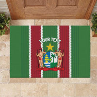 Custom Suriname Football Rubber Doormat 2025 Go Natio Flag Color