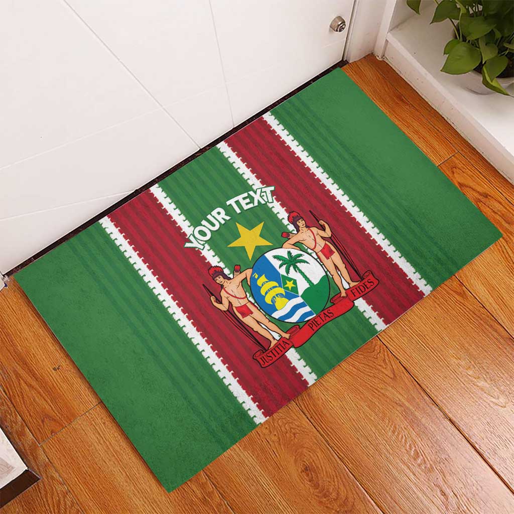 Custom Suriname Football Rubber Doormat 2025 Go Natio Flag Color