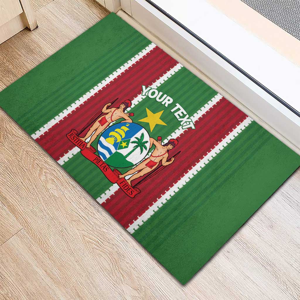 Custom Suriname Football Rubber Doormat 2025 Go Natio Flag Color