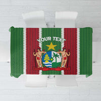 Custom Suriname Football Tablecloth 2025 Go Natio Flag Color