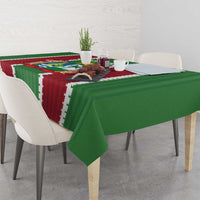 Custom Suriname Football Tablecloth 2025 Go Natio Flag Color