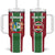 Custom Suriname Football Tumbler With Handle 2025 Go Natio Flag Color