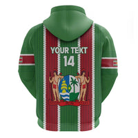 Custom Suriname Football Zip Hoodie 2025 Go Natio Flag Color