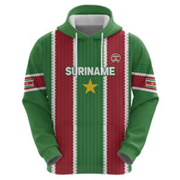 Custom Suriname Football Zip Hoodie 2025 Go Natio Flag Color