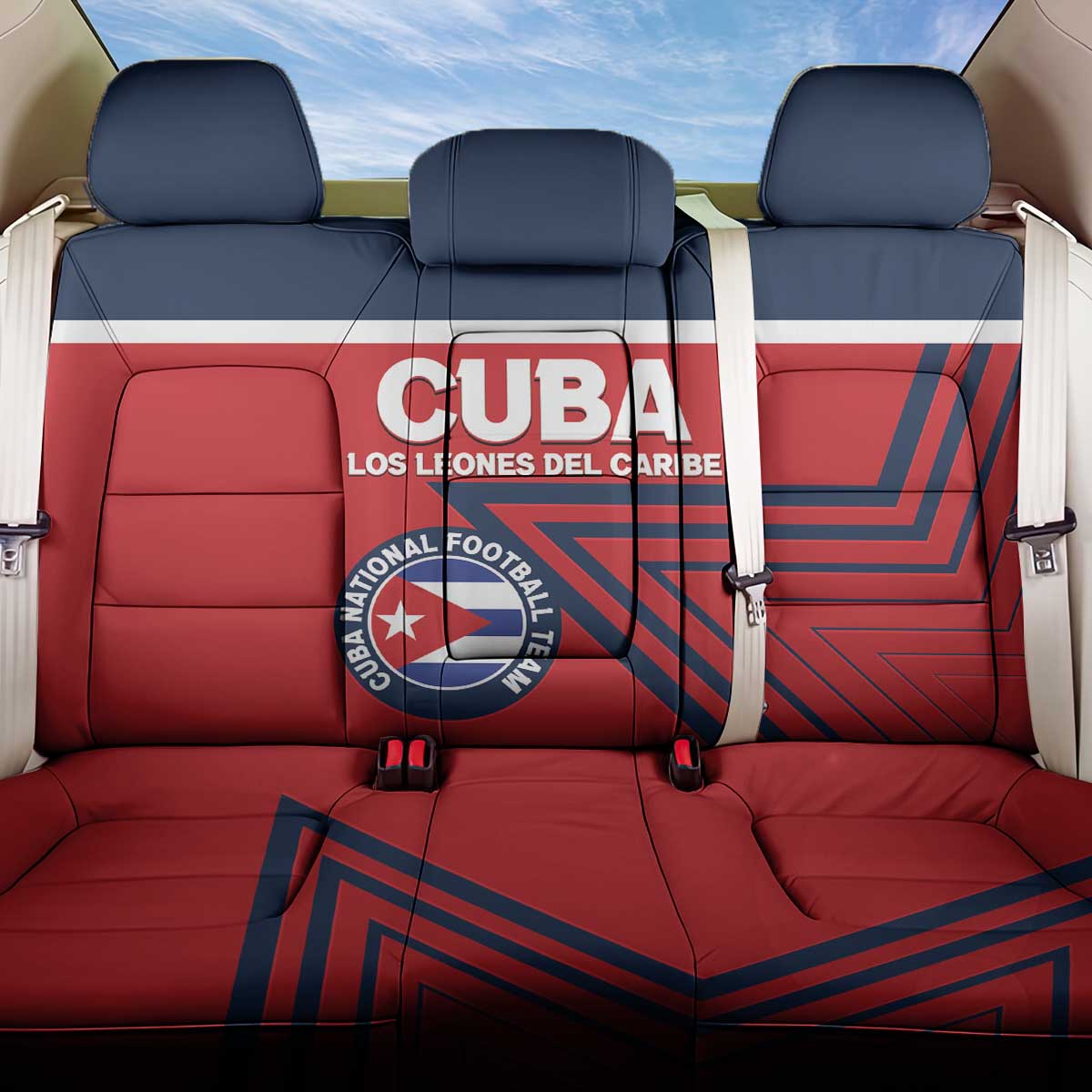Cuba Football Back Car Seat Cover 2025 Los Leones del Caribe