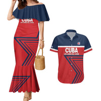 Custom Cuba Football Couples Matching Mermaid Dress and Hawaiian Shirt 2025 Los Leones del Caribe