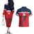 Custom Cuba Football Couples Matching Off The Shoulder Long Sleeve Dress and Hawaiian Shirt 2025 Los Leones del Caribe