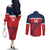 Custom Cuba Football Couples Matching Off The Shoulder Long Sleeve Dress and Long Sleeve Button Shirt 2025 Los Leones del Caribe