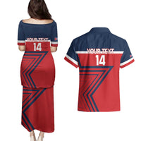 Custom Cuba Football Couples Matching Puletasi and Hawaiian Shirt 2025 Los Leones del Caribe