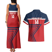 Custom Cuba Football Couples Matching Tank Maxi Dress and Hawaiian Shirt 2025 Los Leones del Caribe