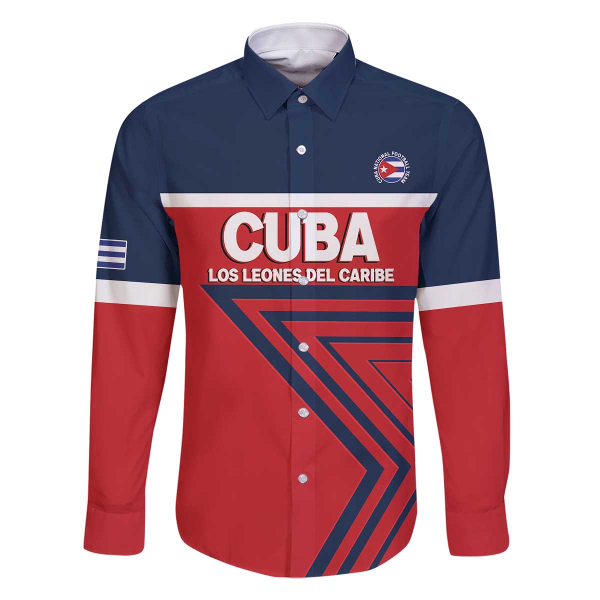 Custom Cuba Football Family Matching Off The Shoulder Long Sleeve Dress and Hawaiian Shirt 2025 Los Leones del Caribe