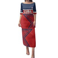 Custom Cuba Football Family Matching Puletasi and Hawaiian Shirt 2025 Los Leones del Caribe