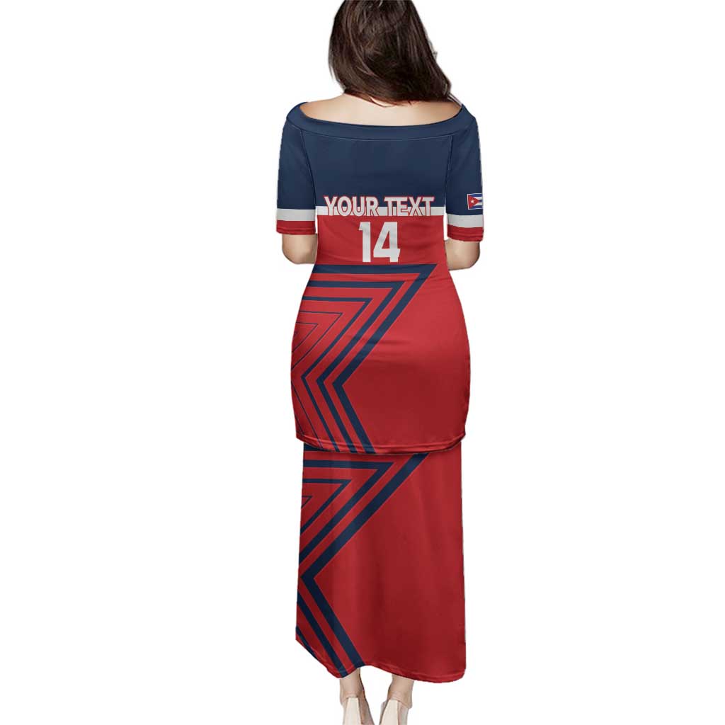 Custom Cuba Football Family Matching Puletasi and Hawaiian Shirt 2025 Los Leones del Caribe