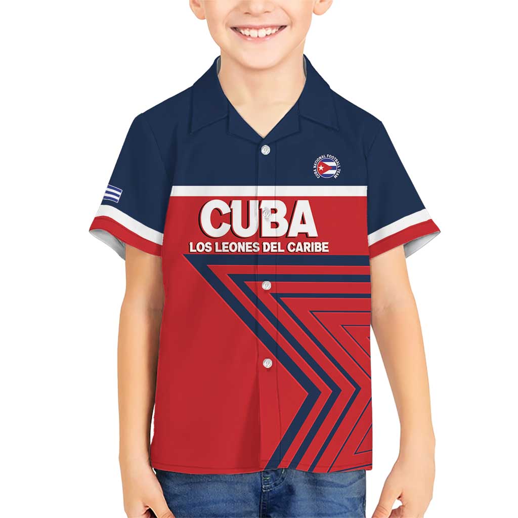 Custom Cuba Football Family Matching Short Sleeve Bodycon Dress and Hawaiian Shirt 2025 Los Leones del Caribe