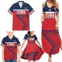 Custom Cuba Football Family Matching Summer Maxi Dress and Hawaiian Shirt 2025 Los Leones del Caribe
