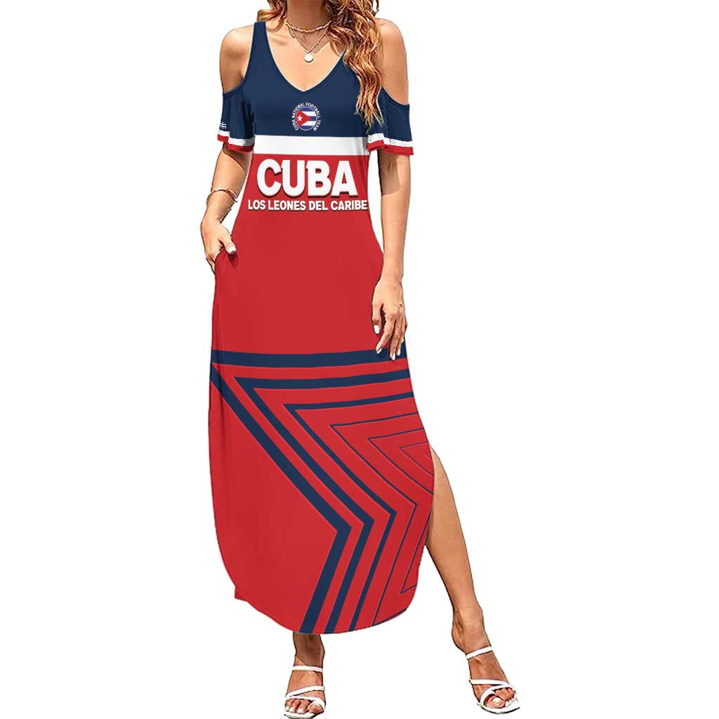 Custom Cuba Football Family Matching Summer Maxi Dress and Hawaiian Shirt 2025 Los Leones del Caribe