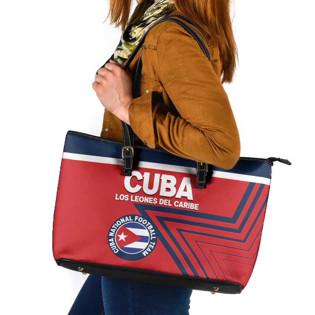 Cuba Football Leather Tote Bag 2025 Los Leones del Caribe