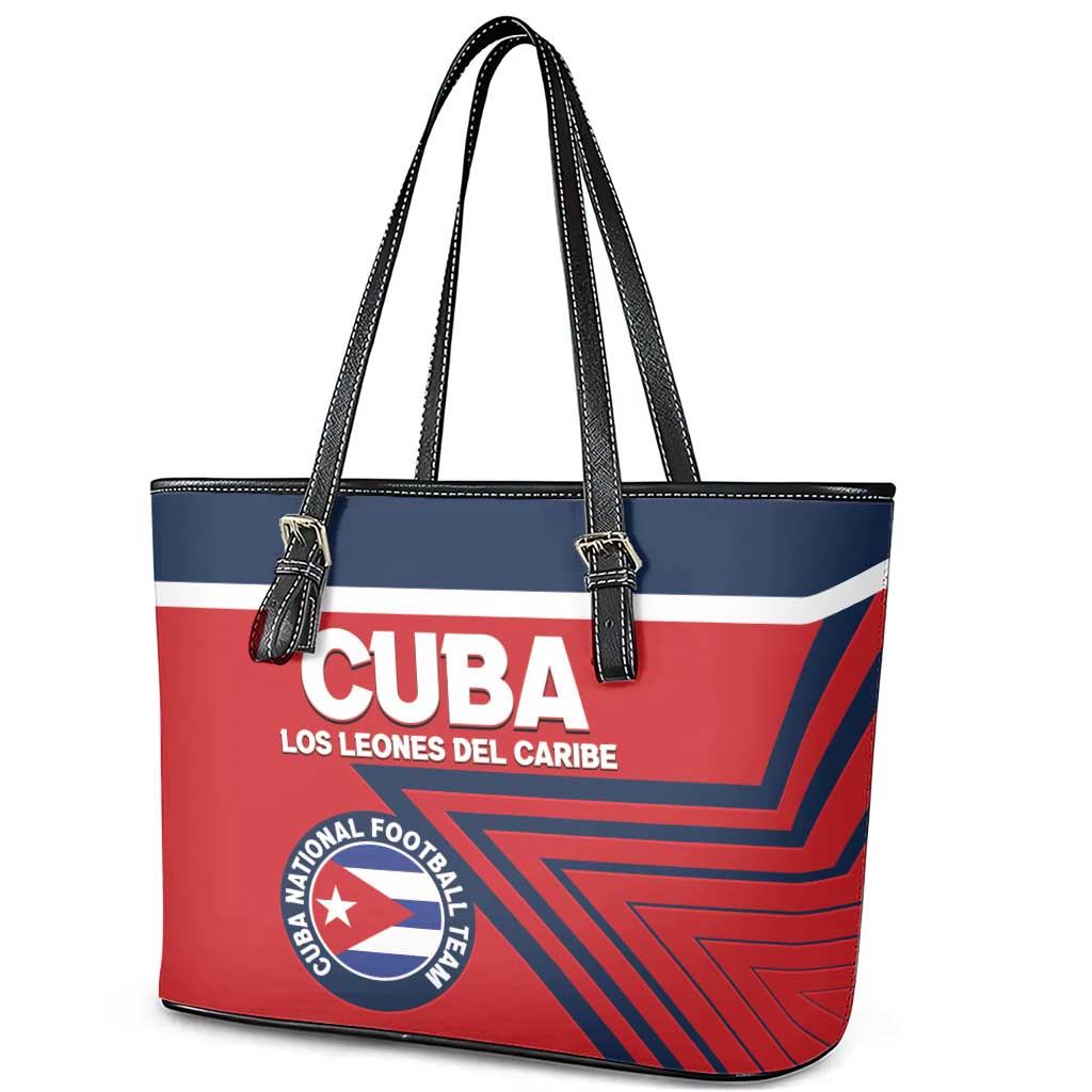 Cuba Football Leather Tote Bag 2025 Los Leones del Caribe