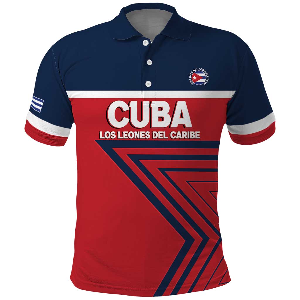 Custom Cuba Football Polo Shirt 2025 Los Leones del Caribe