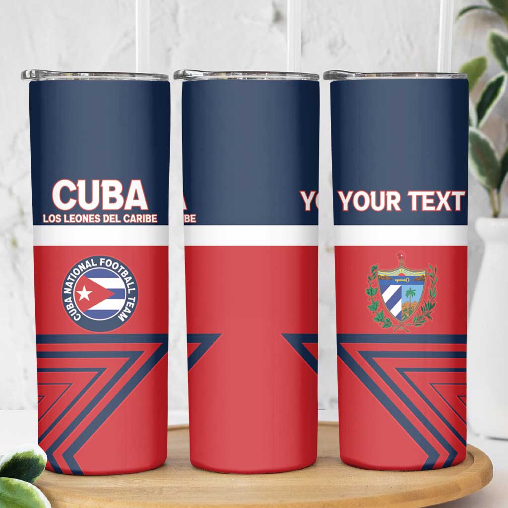 Custom Cuba Football Skinny Tumbler 2025 Los Leones del Caribe