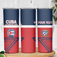 Custom Cuba Football Skinny Tumbler 2025 Los Leones del Caribe